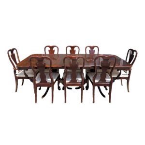9 Piece Kincaid Cherry Mountain Dining Set with 2 Leaves