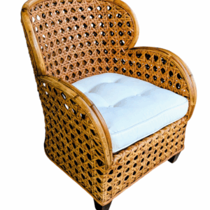 Rattan Coastal Caning Style Lounge Chair