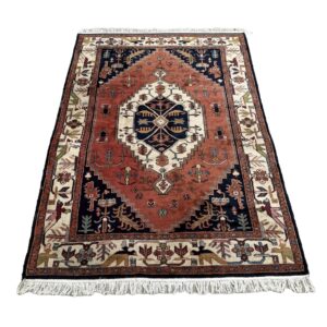 6x10 Hand-Knotted Heriz Style Area Rug