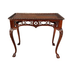 Wellington Hall Flamed Mahogany Foyer Table