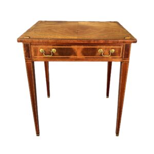 John Stewart Inc. Inlaid Mahogany Hepplewhite Table