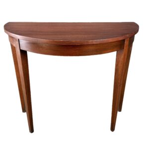 Mahogany Hepplewhite Style Demilune Console Table