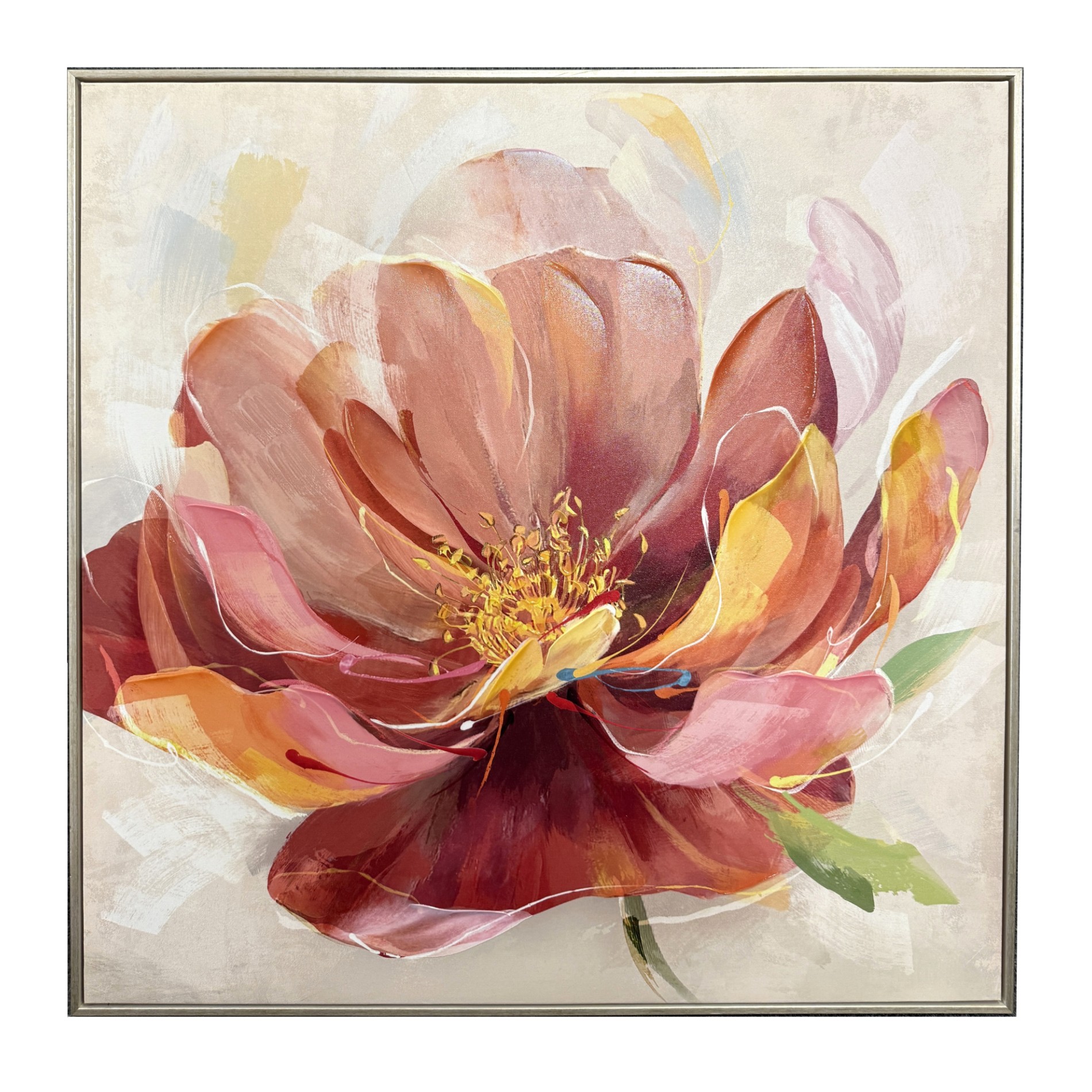 Hand-Accented Giclee on Canvas Titled "Coral Bloom II" Hand-Accented Giclee on Canvas Titled "Coral Bloom II"