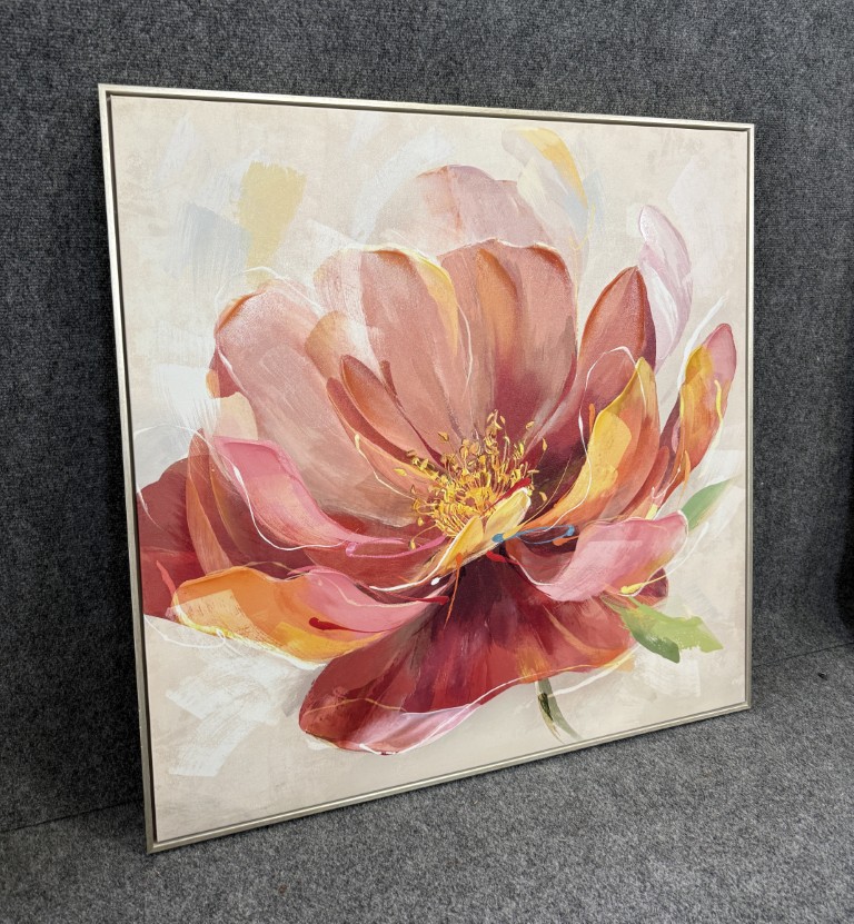 Hand-Accented Giclee on Canvas Titled "Coral Bloom II" Hand-Accented Giclee on Canvas Titled "Coral Bloom II"