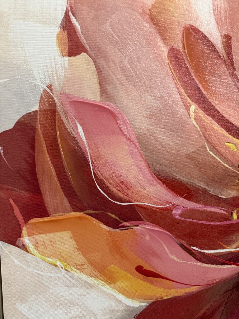 Hand-Accented Giclee on Canvas Titled "Coral Bloom II" Hand-Accented Giclee on Canvas Titled "Coral Bloom II"