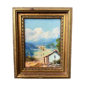 Petite Original Signed Caribbean Scene