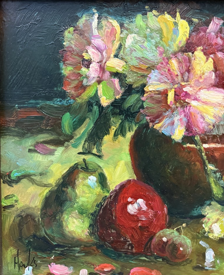 Pair of Signed Fruit Still Lifes with Certificates of Authenticity Pair of Signed Fruit Still Lifes with Certificates of Authenticity