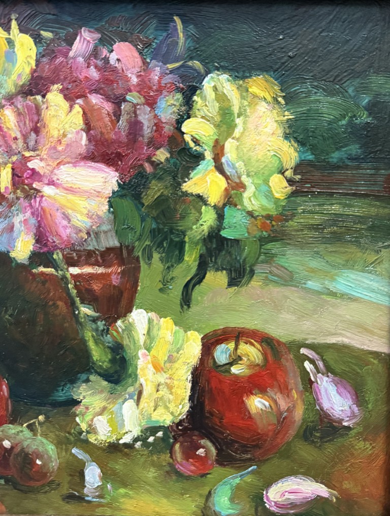 Pair of Signed Fruit Still Lifes with Certificates of Authenticity Pair of Signed Fruit Still Lifes with Certificates of Authenticity