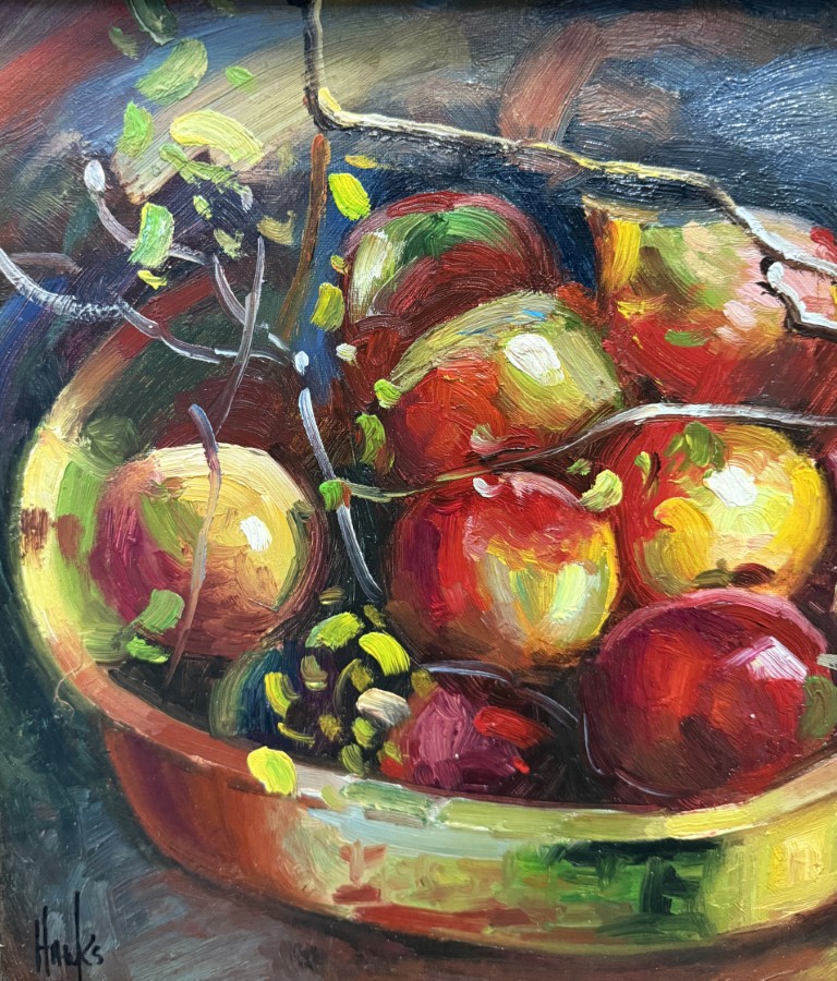 Pair of Signed Fruit Still Lifes with Certificates of Authenticity Pair of Signed Fruit Still Lifes with Certificates of Authenticity