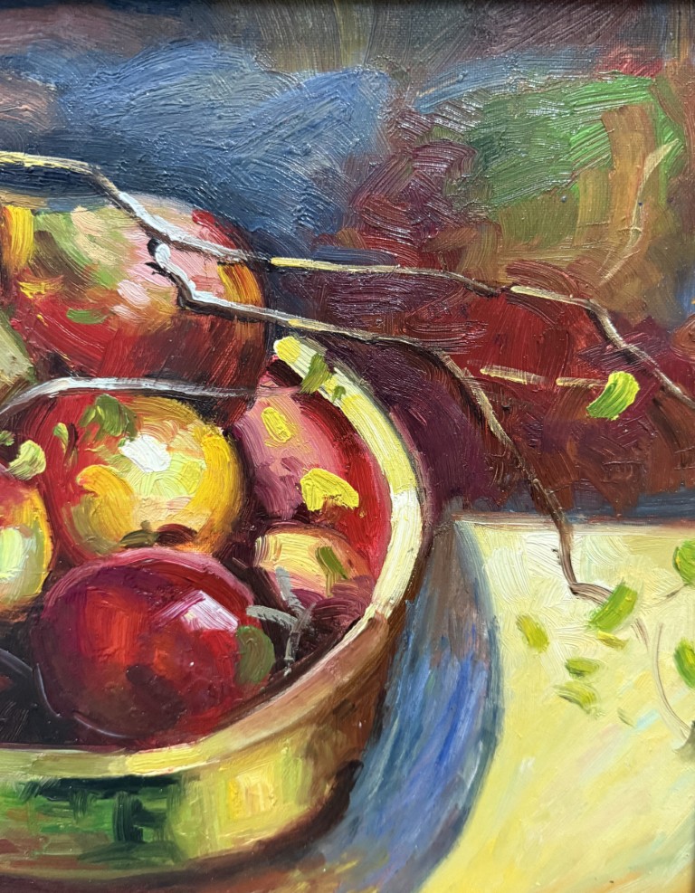 Pair of Signed Fruit Still Lifes with Certificates of Authenticity Pair of Signed Fruit Still Lifes with Certificates of Authenticity