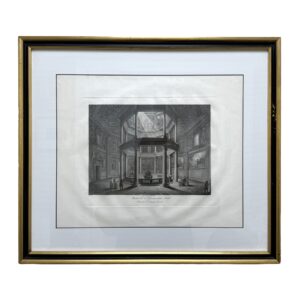 1843 George Belton Moore Engraving of San Giovanni in Fonte