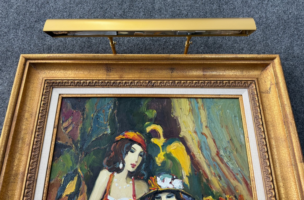 Original Oil on Canvas after Isaac Maimon's "Tea Time" Original Oil on Canvas after Isaac Maimon's "Tea Time"