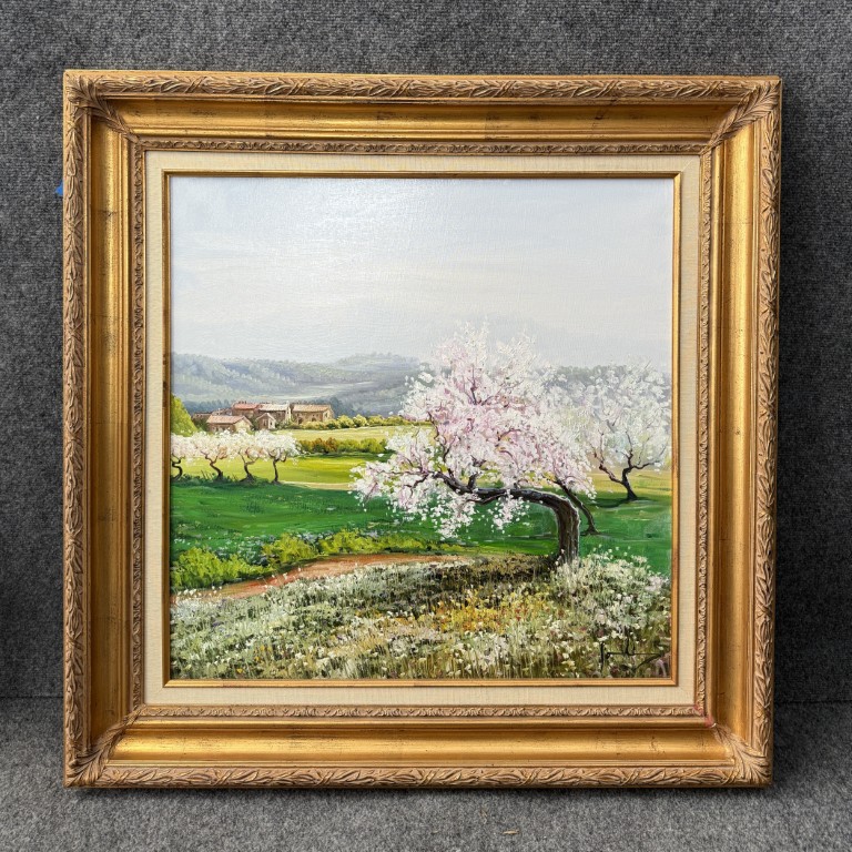 Original Oil on Canvas of Cherry Blossoms Original Oil on Canvas of Cherry Blossoms