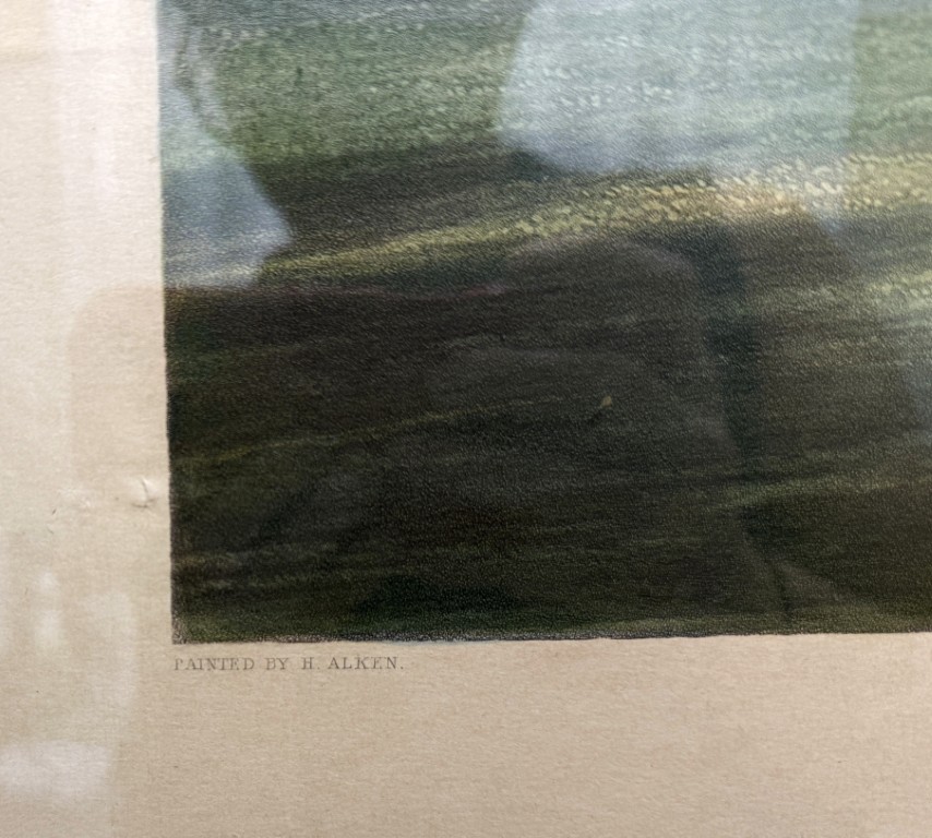 Pair of Hand-Colored Henry Alken 19th Century Racing Etchings Pair of Hand-Colored Henry Alken 19th Century Racing Etchings