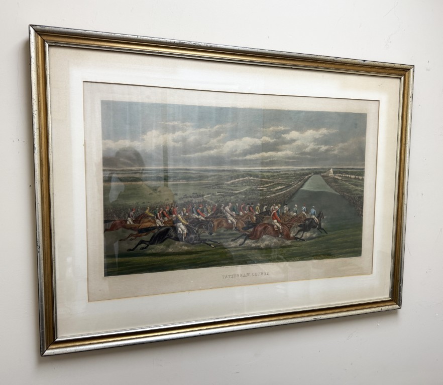 Pair of Hand-Colored Henry Alken 19th Century Racing Etchings Pair of Hand-Colored Henry Alken 19th Century Racing Etchings