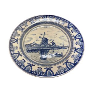 Modern 'Blue Delft' Charger/Platter/Wall Decor