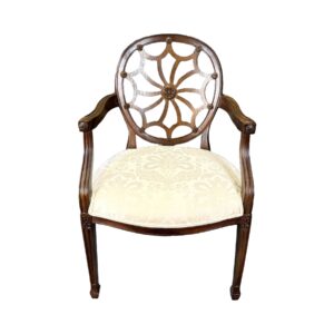Vintage Andre Originals Hepplewhite Style Upholstered Arm Chair