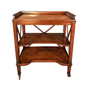 Three Tiered Accent Table on Casters