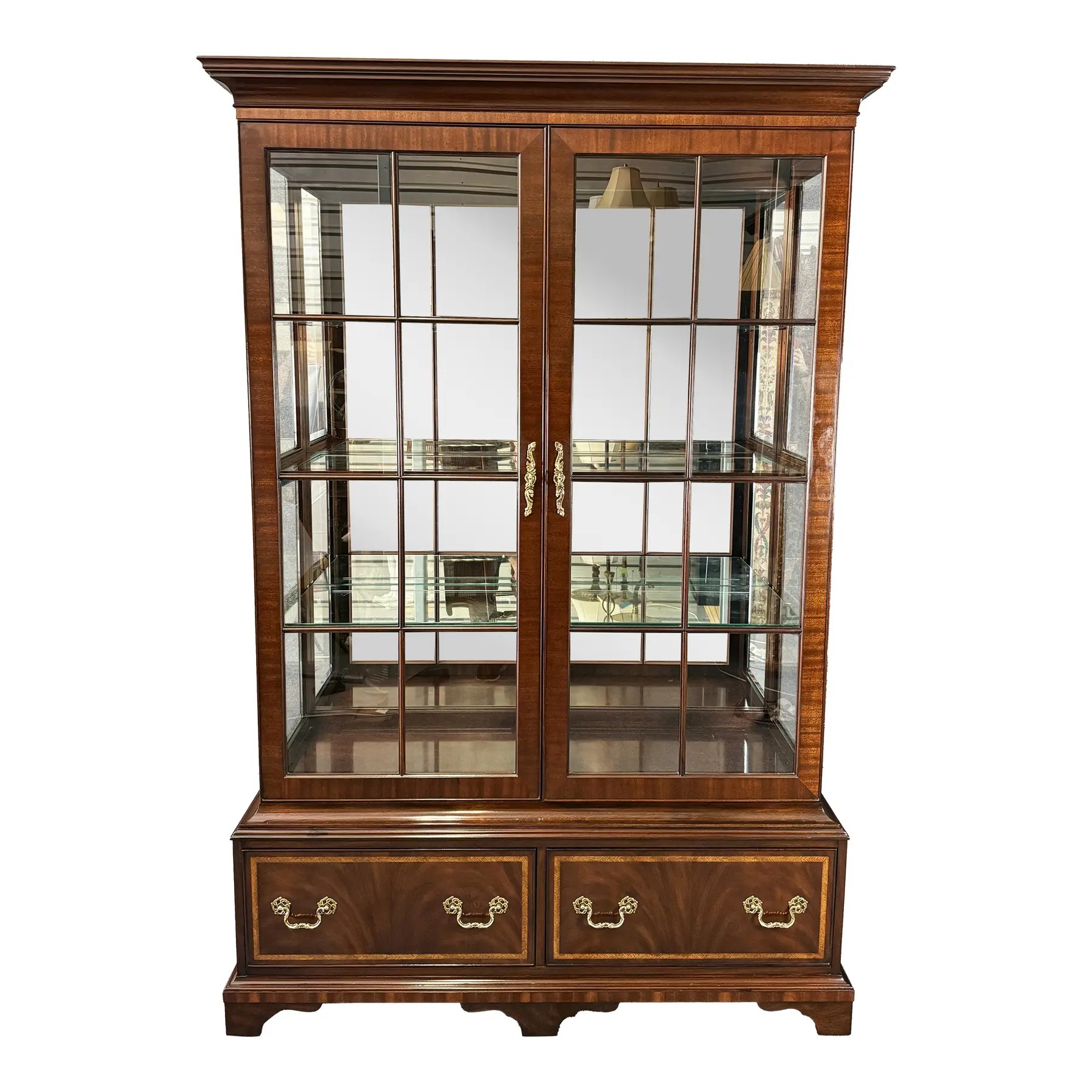 Henkel Harris Mahogany Display Case Model No. 2302 Henkel Harris Mahogany Display Case Model No. 2302