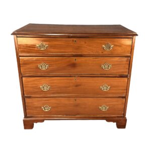 19th Century Flamed Mahogany Four Drawer Chest