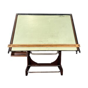 Rare Heliolithe French Counterweight Drafting Table