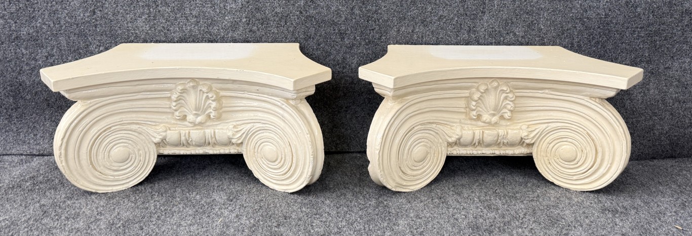 Pair of Architectural Wall Sconces/Shelves Pair of Architectural Wall Sconces/Shelves