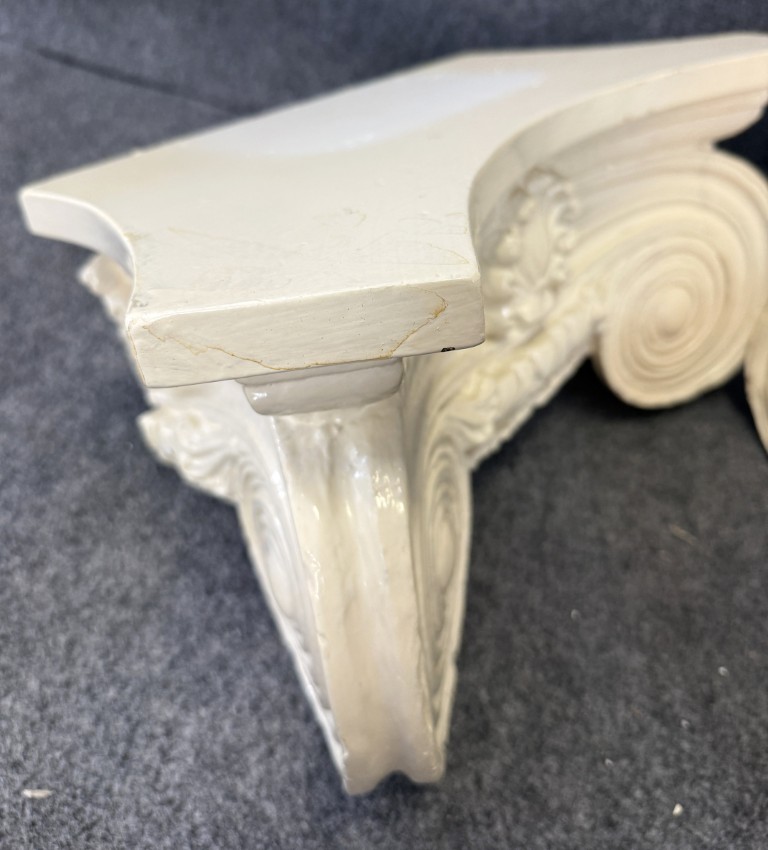 Pair of Architectural Wall Sconces/Shelves Pair of Architectural Wall Sconces/Shelves