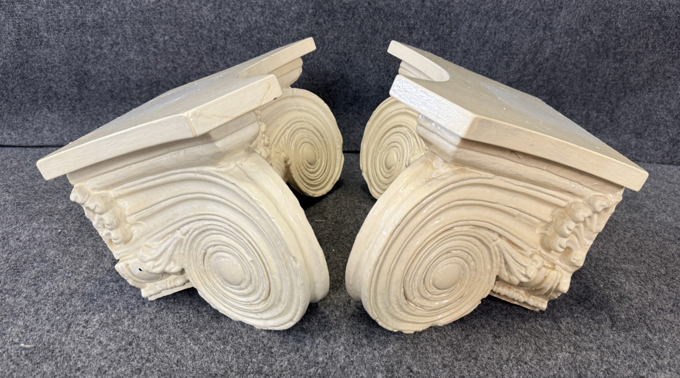 Pair of Architectural Wall Sconces/Shelves Pair of Architectural Wall Sconces/Shelves