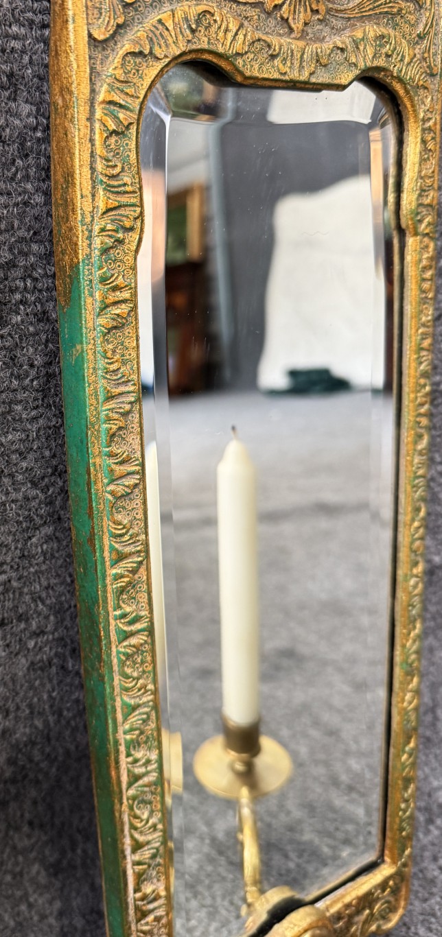 Pair of Chelsea House Mirrored Sconces Pair of Chelsea House Mirrored Sconces