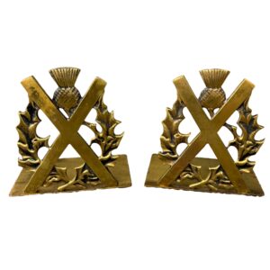 Pair of Vintage Brass Bookends