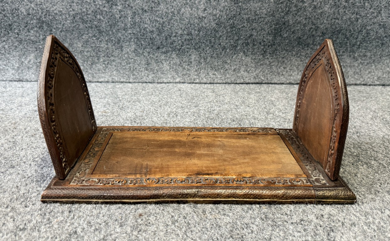 Early 1900's Mahogany Adjustable Bookends Early 1900's Mahogany Adjustable Bookends