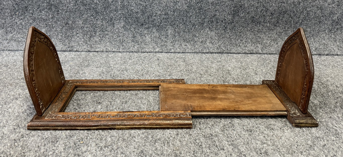 Early 1900's Mahogany Adjustable Bookends Early 1900's Mahogany Adjustable Bookends