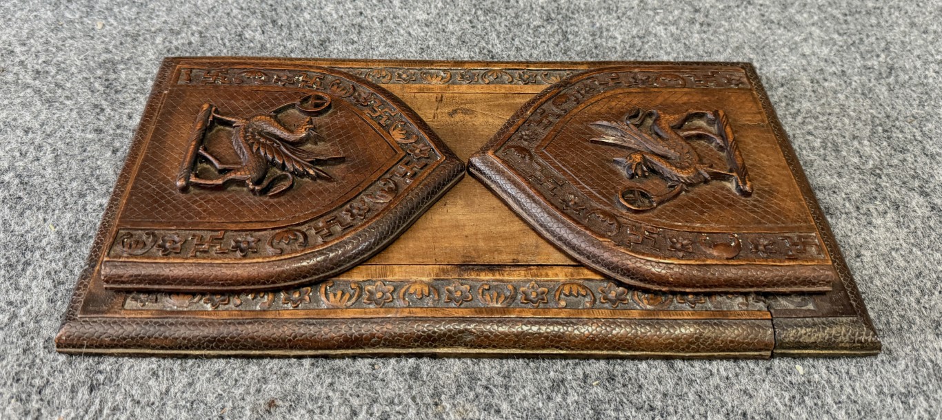 Early 1900's Mahogany Adjustable Bookends Early 1900's Mahogany Adjustable Bookends