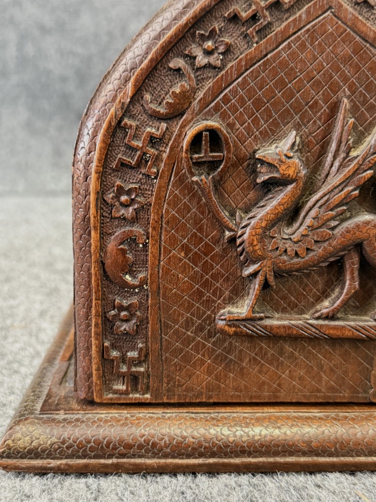 Early 1900's Mahogany Adjustable Bookends Early 1900's Mahogany Adjustable Bookends