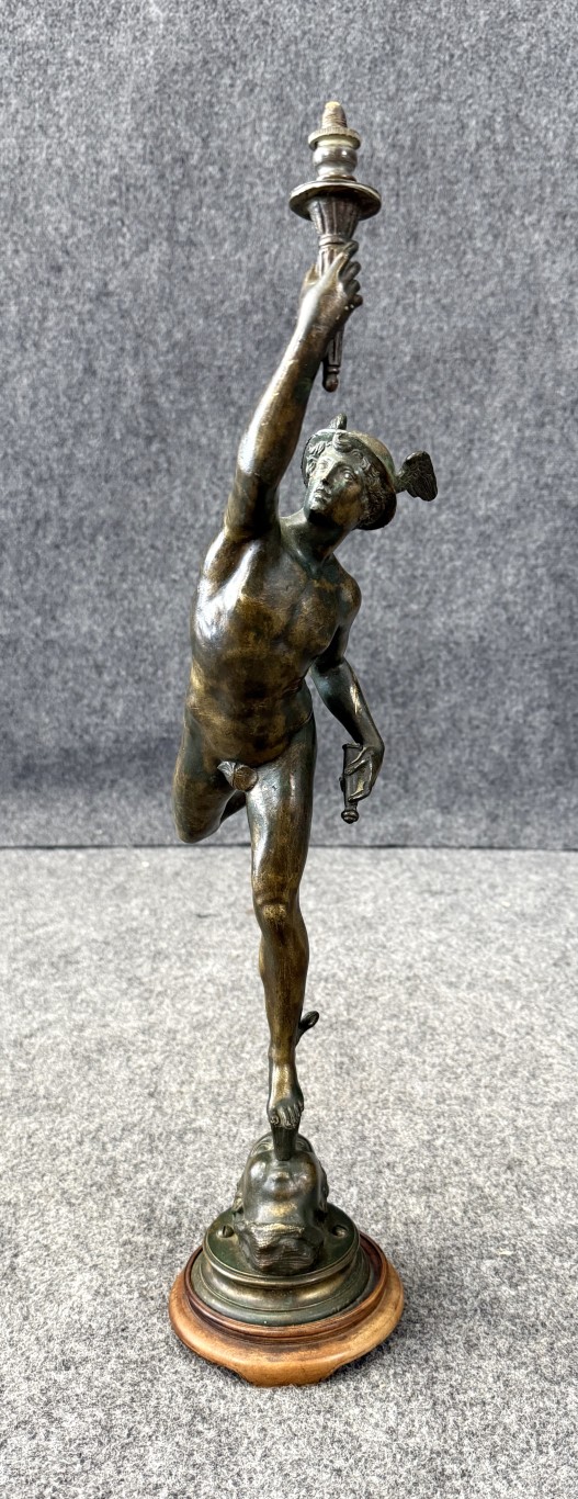 Vintage Bronze Sculpture of Mercury Vintage Bronze Sculpture of Mercury