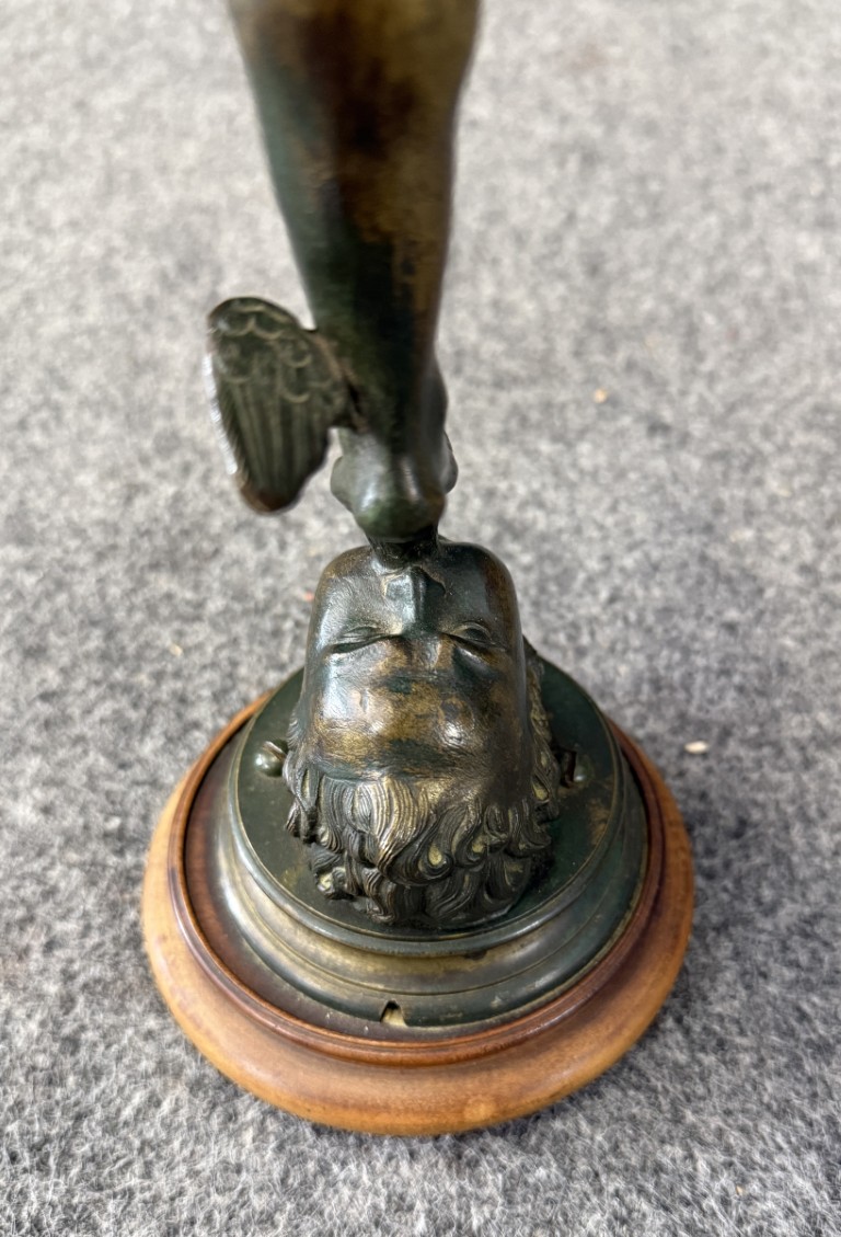 Vintage Bronze Sculpture of Mercury Vintage Bronze Sculpture of Mercury