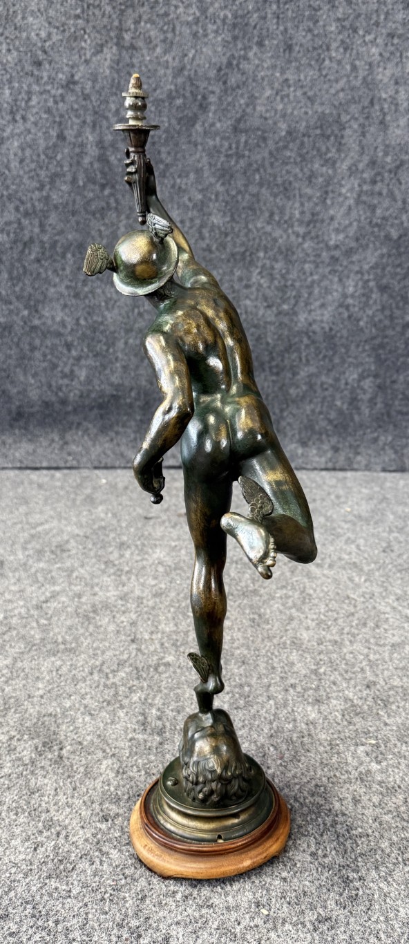Vintage Bronze Sculpture of Mercury Vintage Bronze Sculpture of Mercury