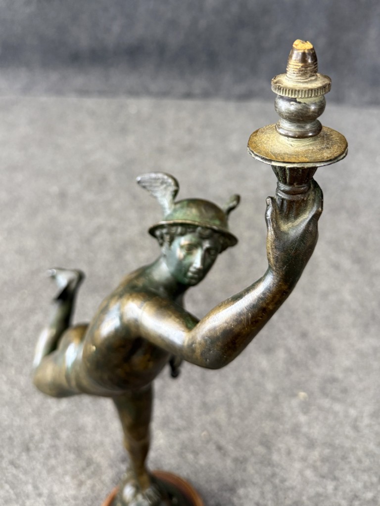 Vintage Bronze Sculpture of Mercury Vintage Bronze Sculpture of Mercury