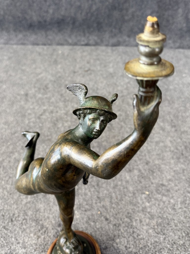Vintage Bronze Sculpture of Mercury Vintage Bronze Sculpture of Mercury