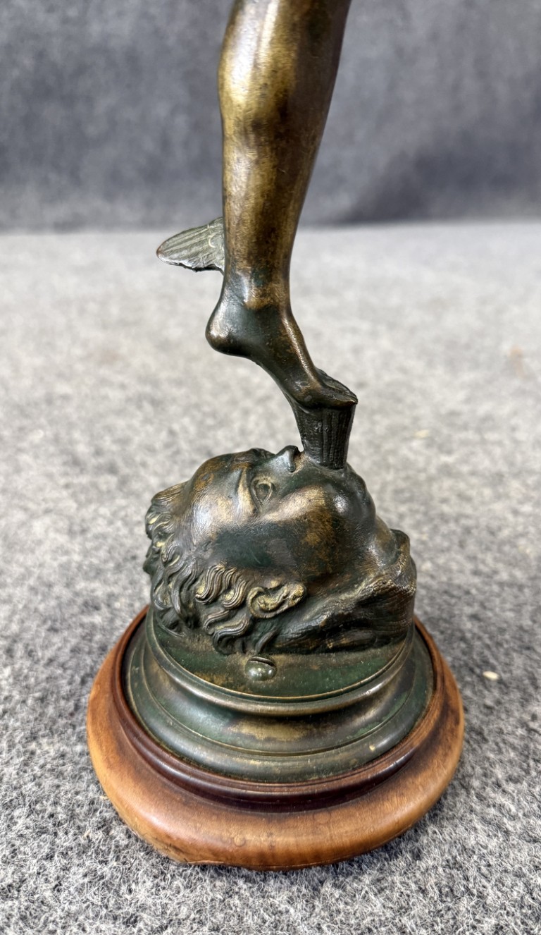 Vintage Bronze Sculpture of Mercury Vintage Bronze Sculpture of Mercury