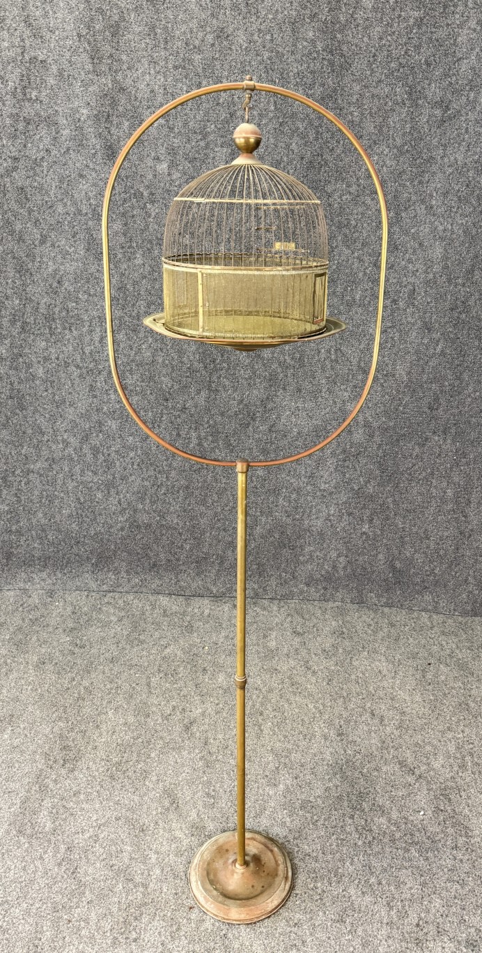 Early 1900's Solid Brass Birdcage Early 1900's Solid Brass Birdcage