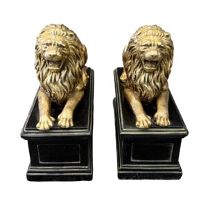 Pair of Seated Lion Bookends