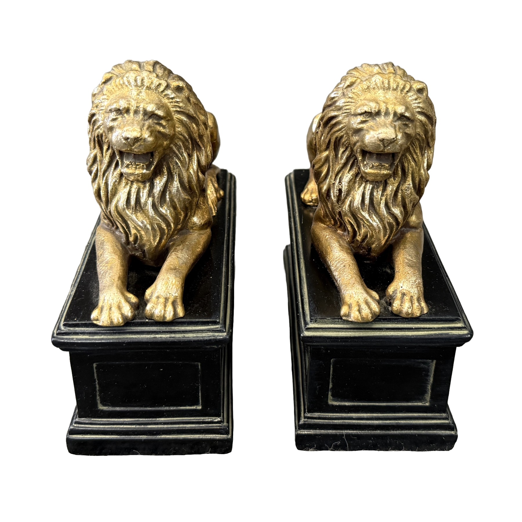 Pair of Seated Lion Bookends Pair of Seated Lion Bookends