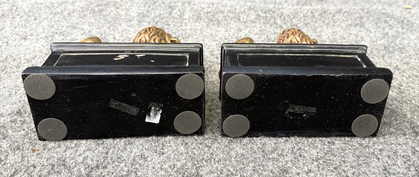 Pair of Seated Lion Bookends Pair of Seated Lion Bookends