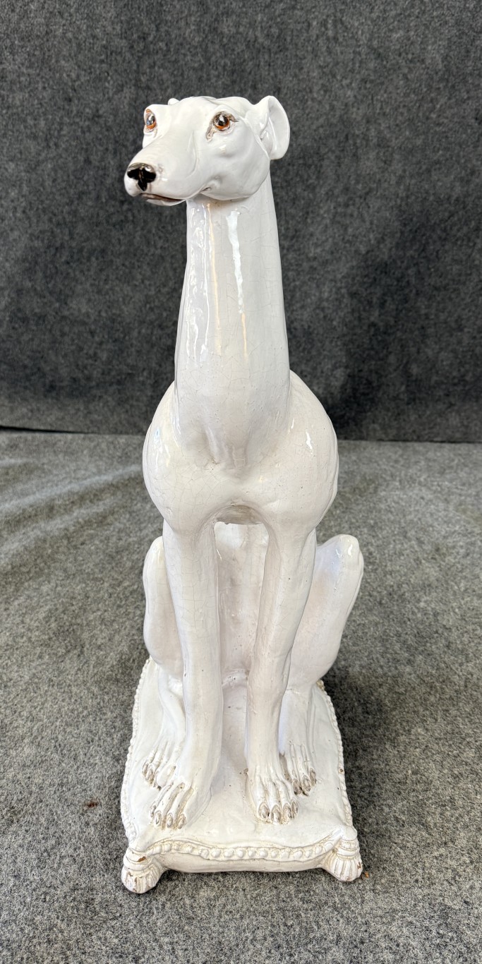 Ethan Allen Italian-Made Porcelain Greyhound Ethan Allen Italian-Made Porcelain Greyhound