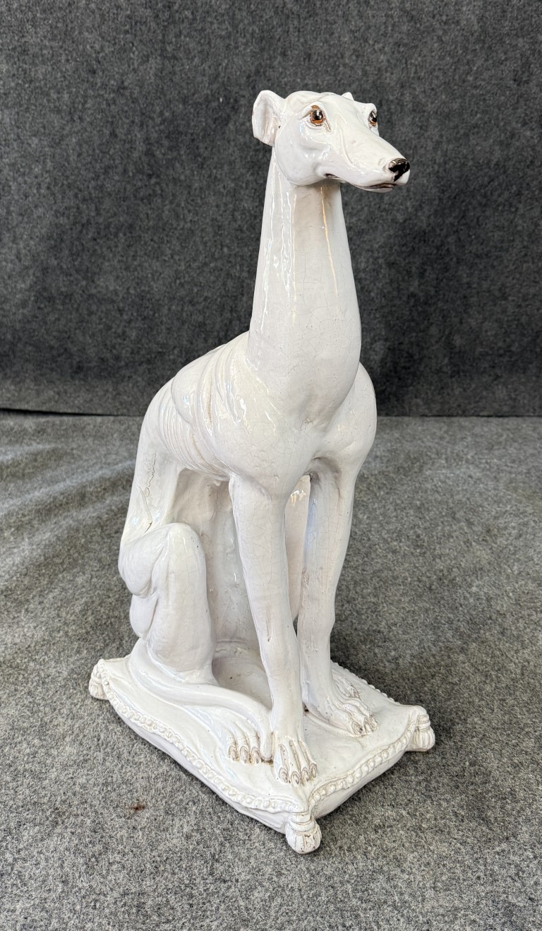 Ethan Allen Italian-Made Porcelain Greyhound Ethan Allen Italian-Made Porcelain Greyhound