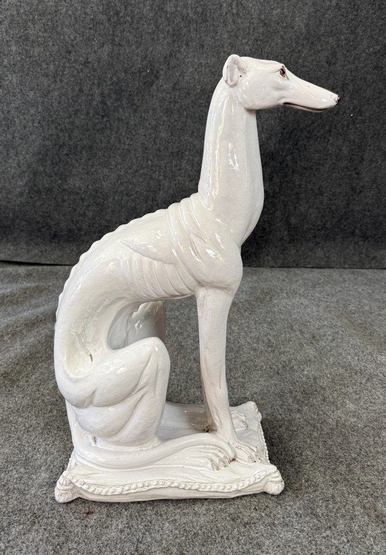 Ethan Allen Italian-Made Porcelain Greyhound Ethan Allen Italian-Made Porcelain Greyhound
