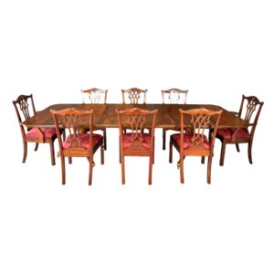 9 Piece Maitland-Smith Flamed Mahogany Dining Set