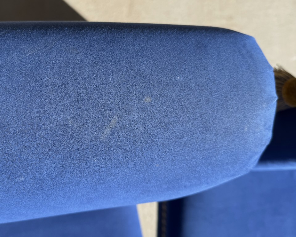 5 Piece Dining Set with Round Glass Top Table and Royal Blue Chairs with Tassels 5 Piece Dining Set with Round Glass Top Table and Royal Blue Chairs with Tassels