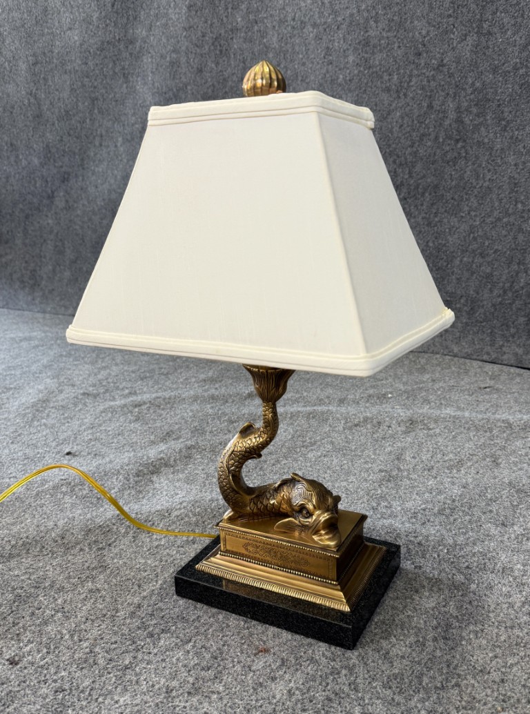 Wildwood Brass Fish-Themed Lamp Wildwood Brass Fish-Themed Lamp